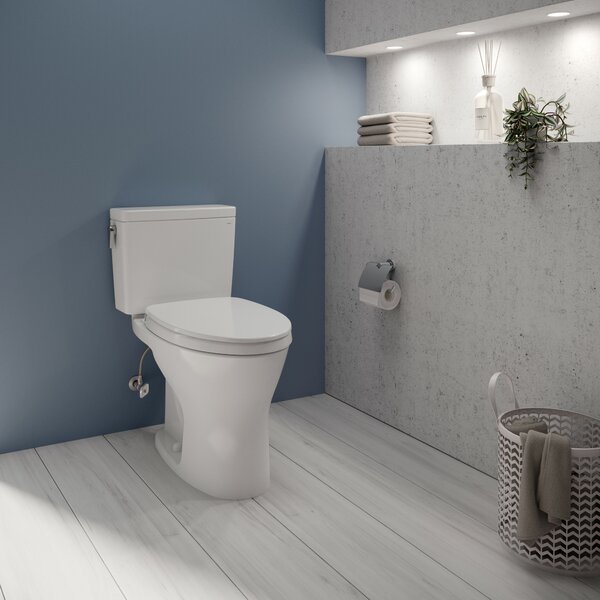 TOTO Drake® 1.28 GPF Elongated Comfort Height Floor Mounted Two Piece Toilet (Seat Included) 